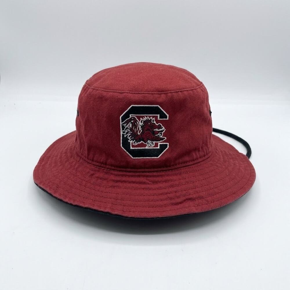 47 Brand University Of South Carolina Gamecocks Red Bucket Hat Unisex One Size